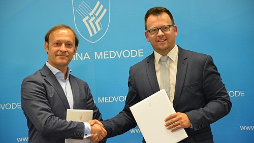 Občina Medvode podpisala pogodbo za sočasno gradnjo komunalne infrastrukture